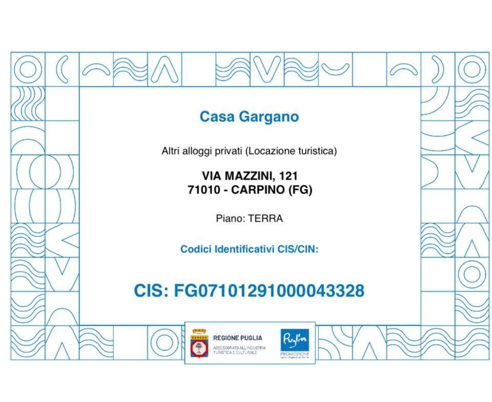 Casa Gargano Appartement Carpino Buitenkant foto